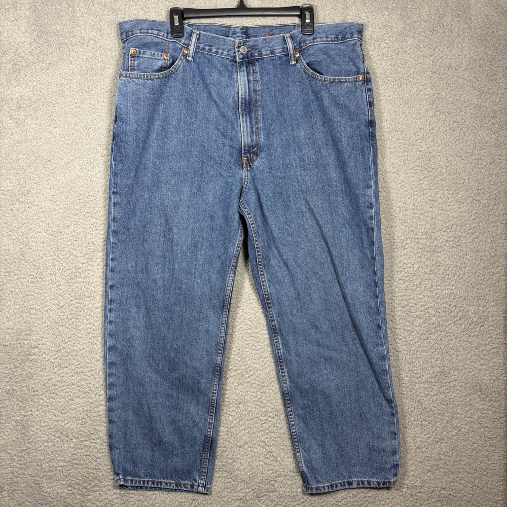 Levis 550 Relaxed Fit Tapered Leg Mens Jeans 42x29 Medium Wash Blue Denim